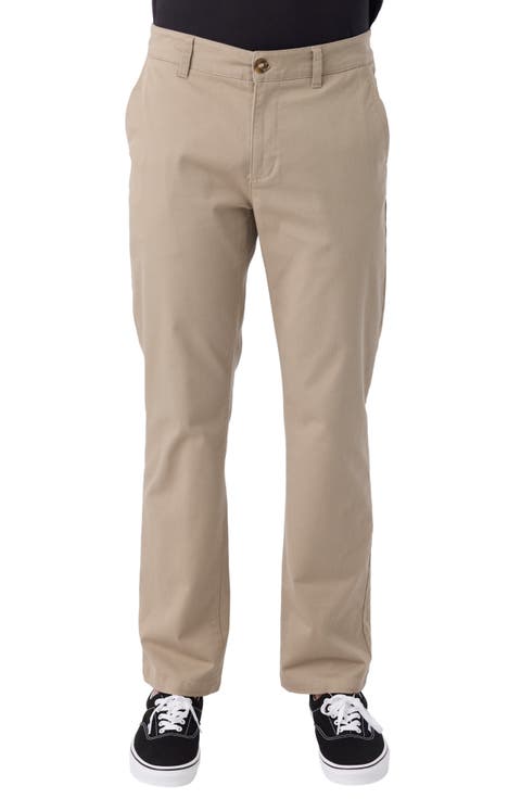 Transporter Flat Front Stretch Cotton Chinos (Regular & Big)