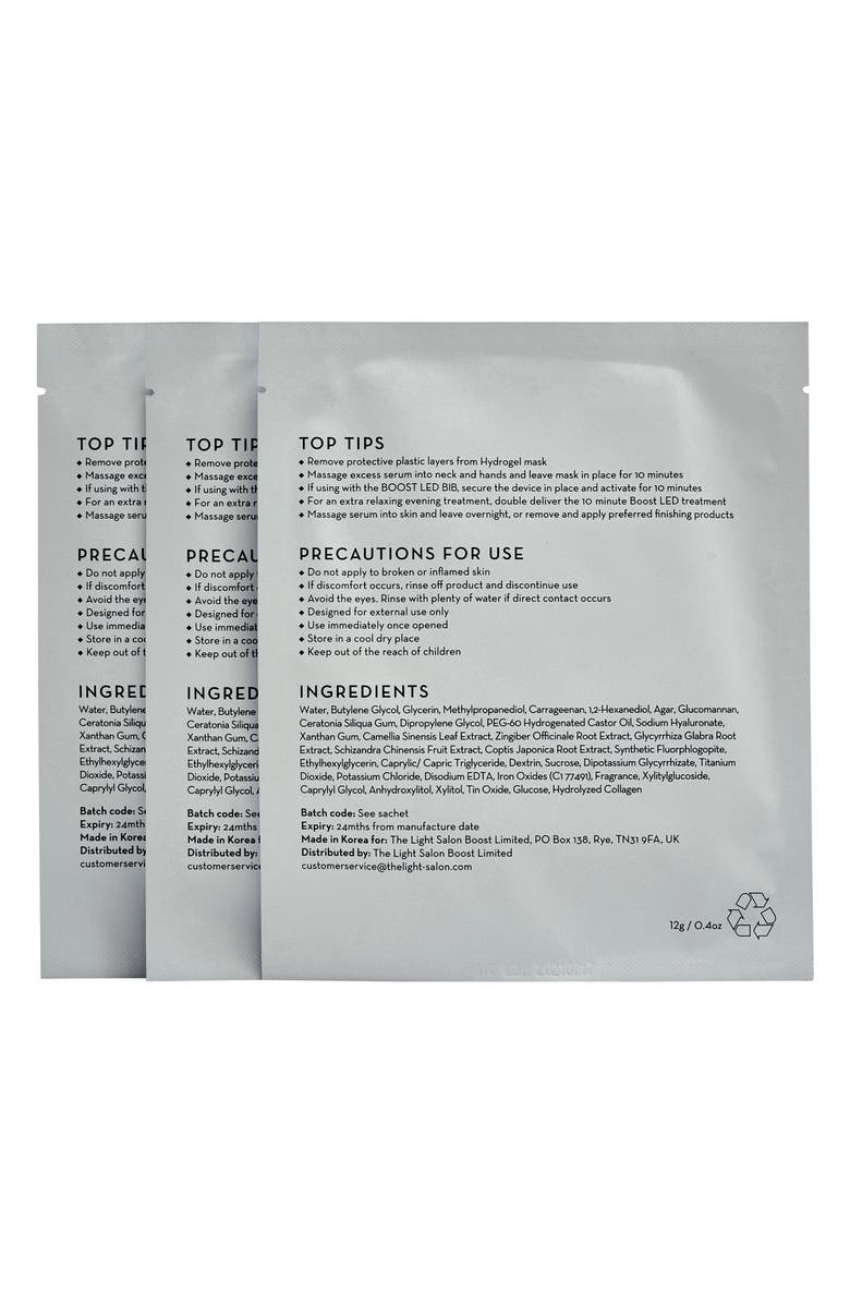 The Light Salon Boost Hydrogel Décolletage Mask, Alternate, color, 