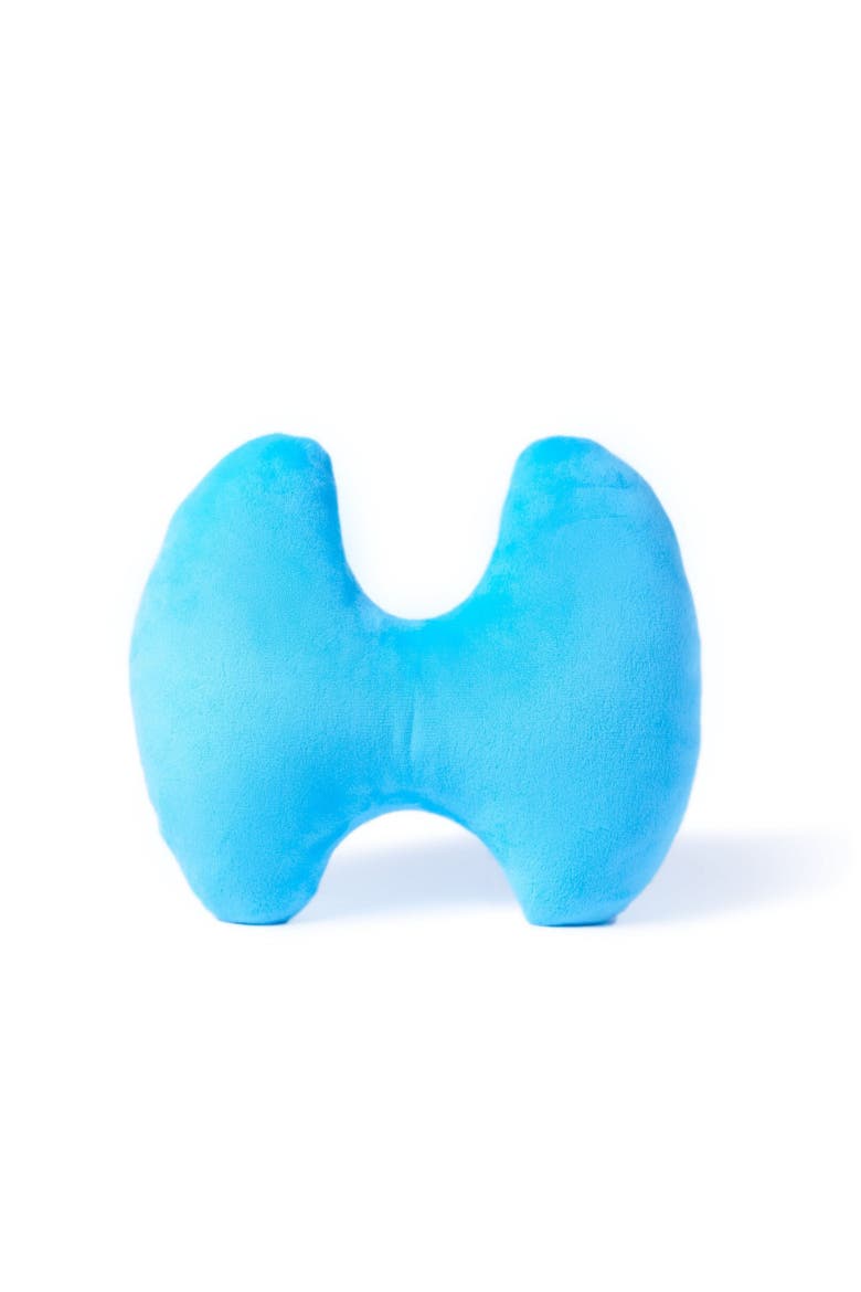 Thyroid Plushie Organ, Alternate, color, Bright Blue