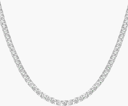 Aurate New York Lab Grown White Sapphire Statement Tennis Necklace