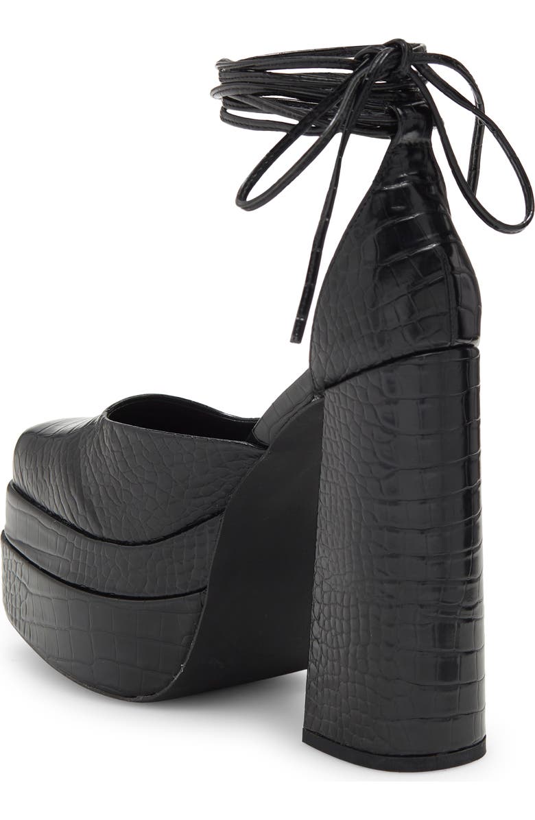 CHASE AND CHLOE Wolfe 2 Croc Embossed Platform Pump, Alternate, color,