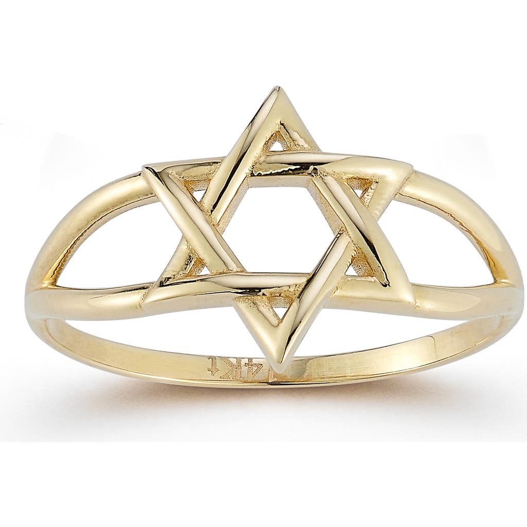 Ember Fine Jewelry 14k Gold Star Of David Ring In Gold