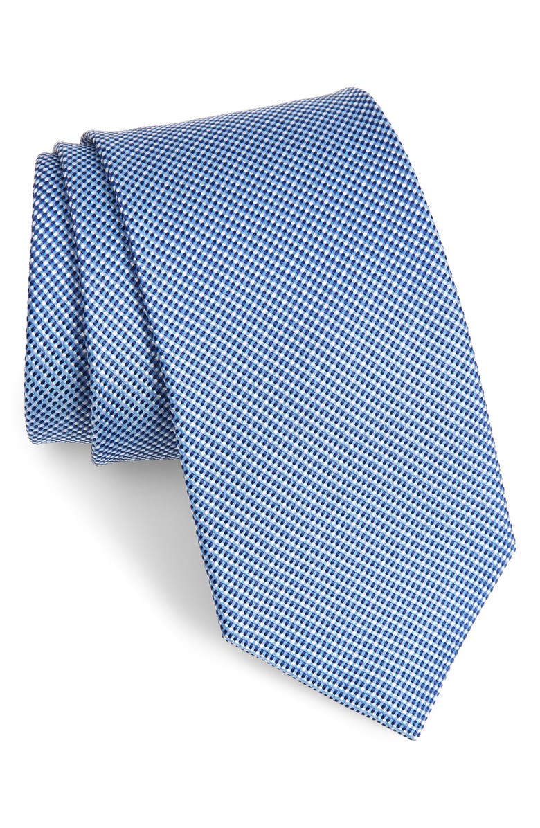 Eton Geometric Silk Tie, Main, color,