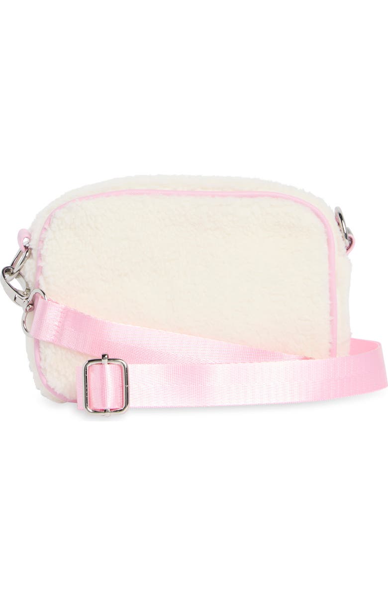 Piper & Jax Kids' Sun Rainbow Heart Patch Crossbody Bag, Alternate, color, Ivory Multi