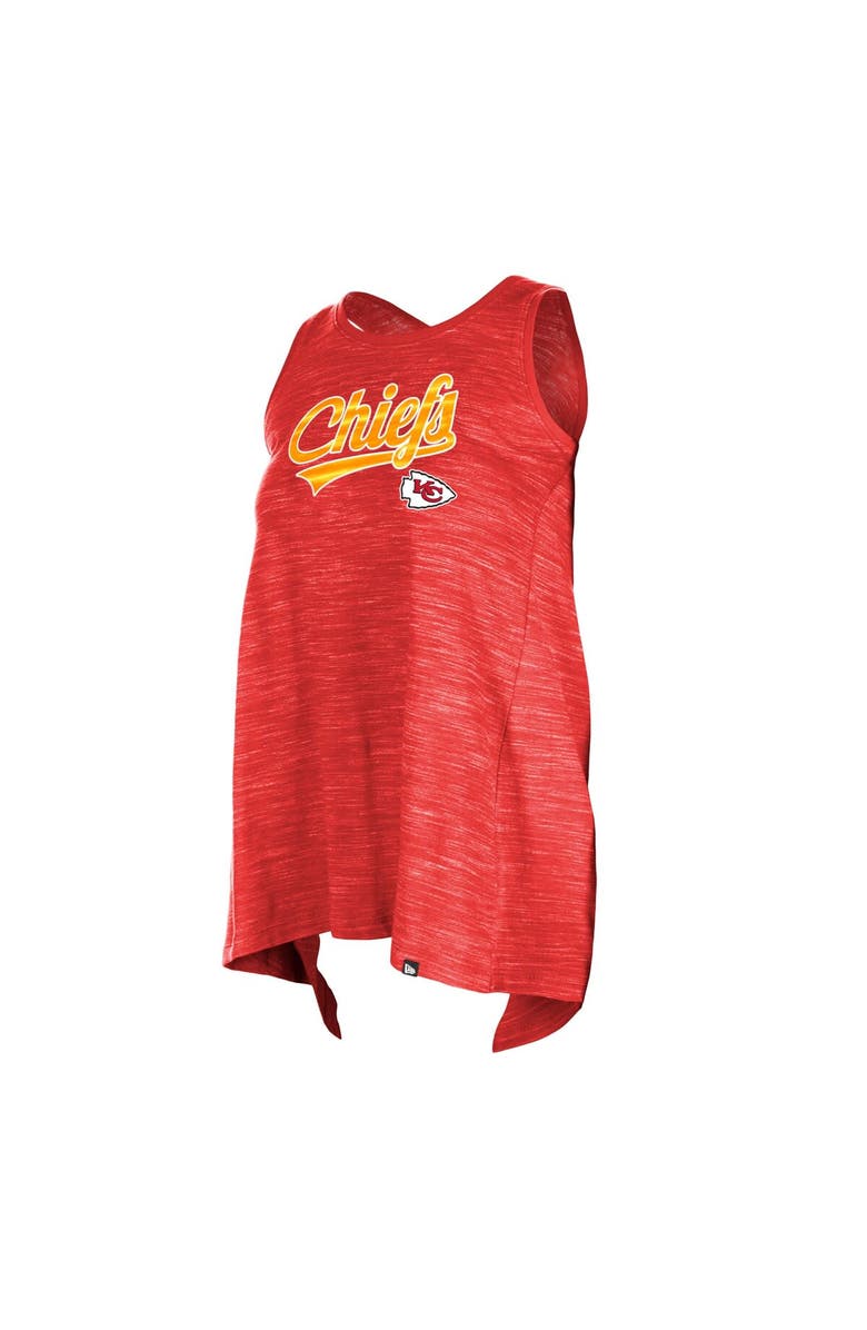 New Era Women's New Era Red Kansas City Chiefs Space Dye Active Tank Top, Alternate, color, Red