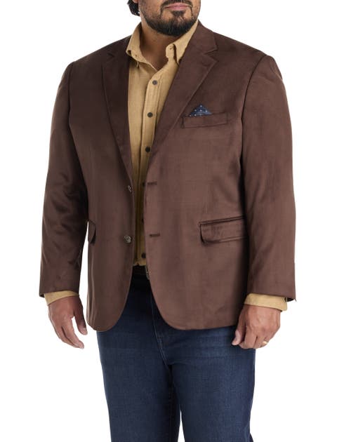 Big & Tall Faux-Suede Sport Coat