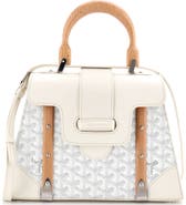 Pre-Owned Goyard Saigon Top Handle Bag Coated Canvas with Leather PM