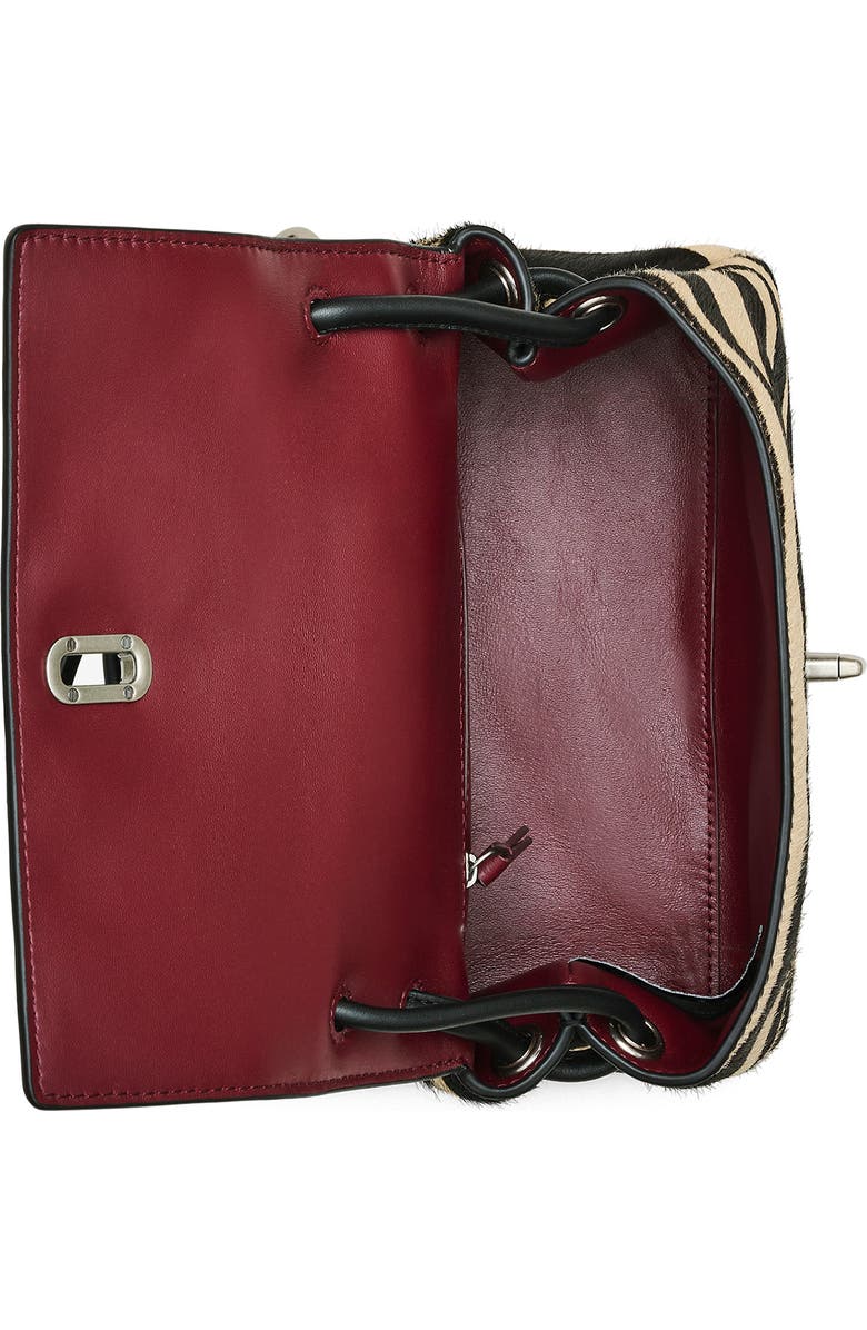 Marc Jacobs The Mini Lil' Link Zebra Genuine Calf Hair Bag, Alternate, color,