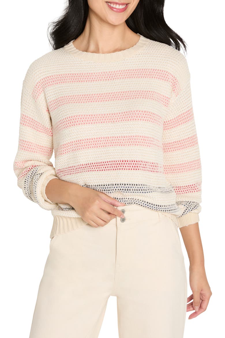 Scandi Stripe Sweater, Main, color, NEUTRAL MULTI
