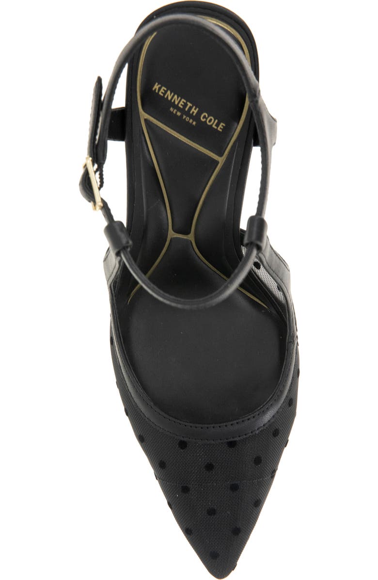 Kenneth Cole Romi Slingback Pump, Alternate, color, Black/ Black Mesh