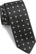 BOSS Embroidered Silk Tie