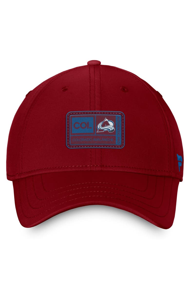 FANATICS Men's Fanatics Burgundy Colorado Avalanche Authentic Pro Training Camp Flex Hat, Alternate, color, Burgundy