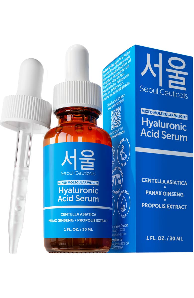 Seoul Ceuticals Korean Skin Care Hyaluronic Acid Serum, Main, color, NO COLOR