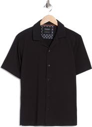 DENIM AND FLOWER Short Sleeve Camp Shirt