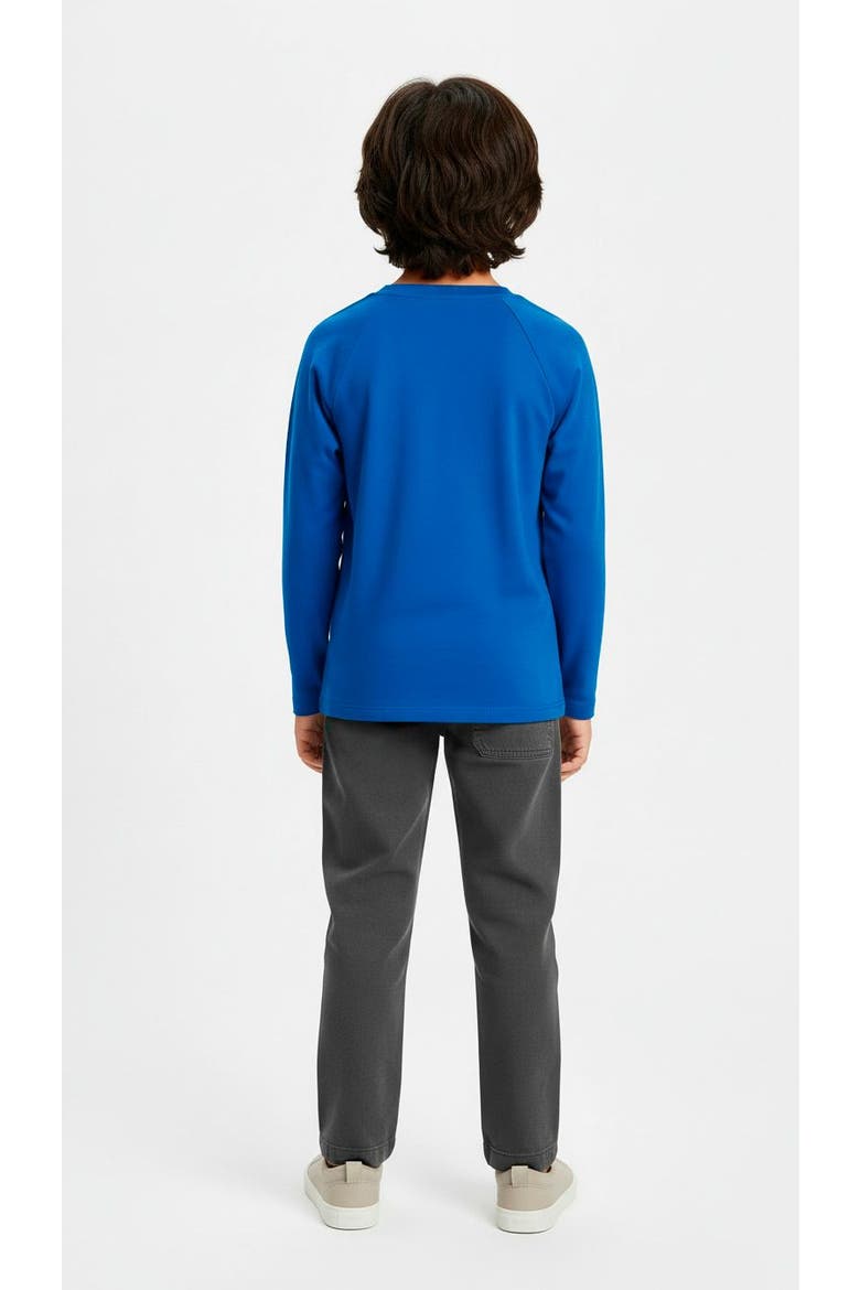 Boys Super-Soft 100% Organic Cotton Raglan Long Sleeve Tee, Alternate, color, Forest Green