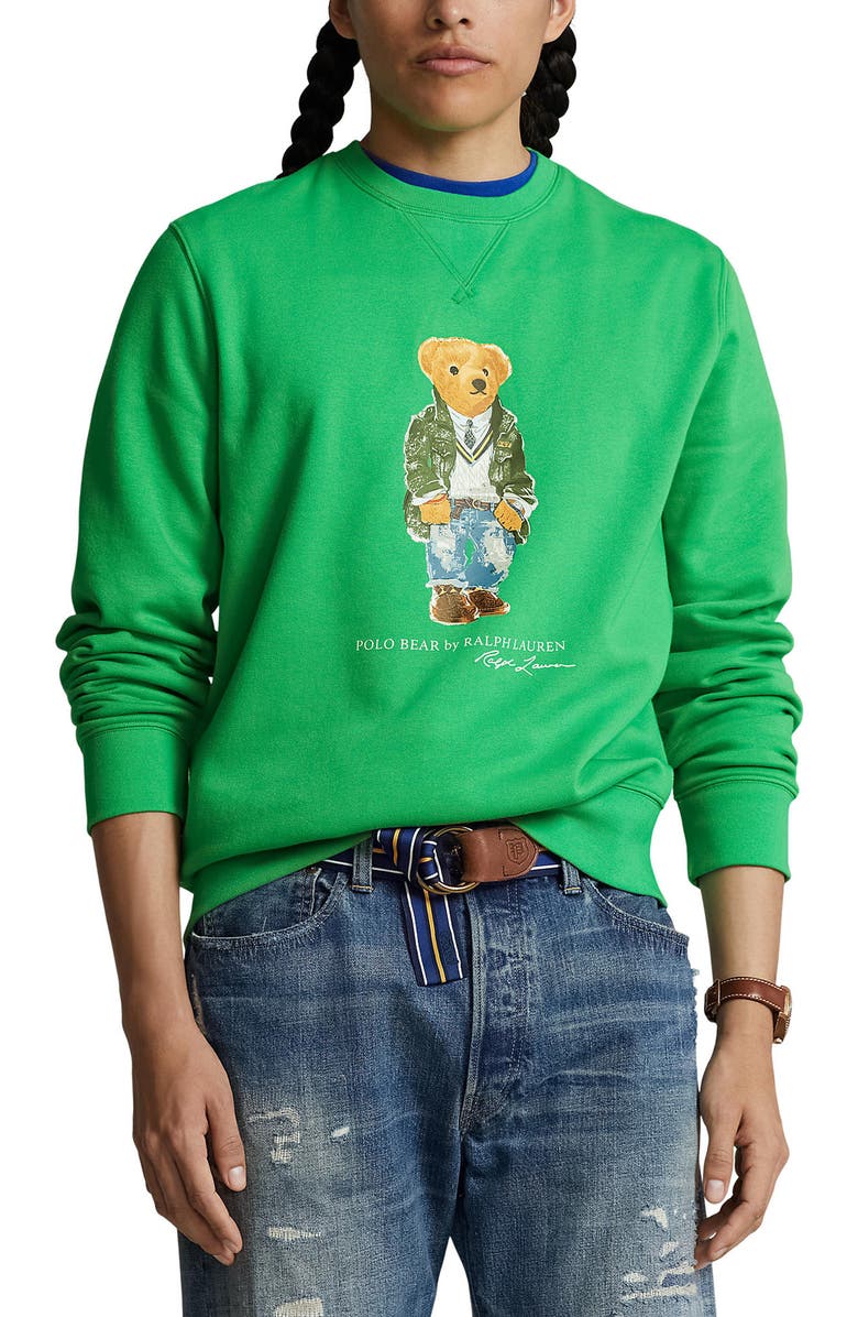 Polo Ralph Lauren Polo Bear Graphic Sweatshirt, Main, color, 