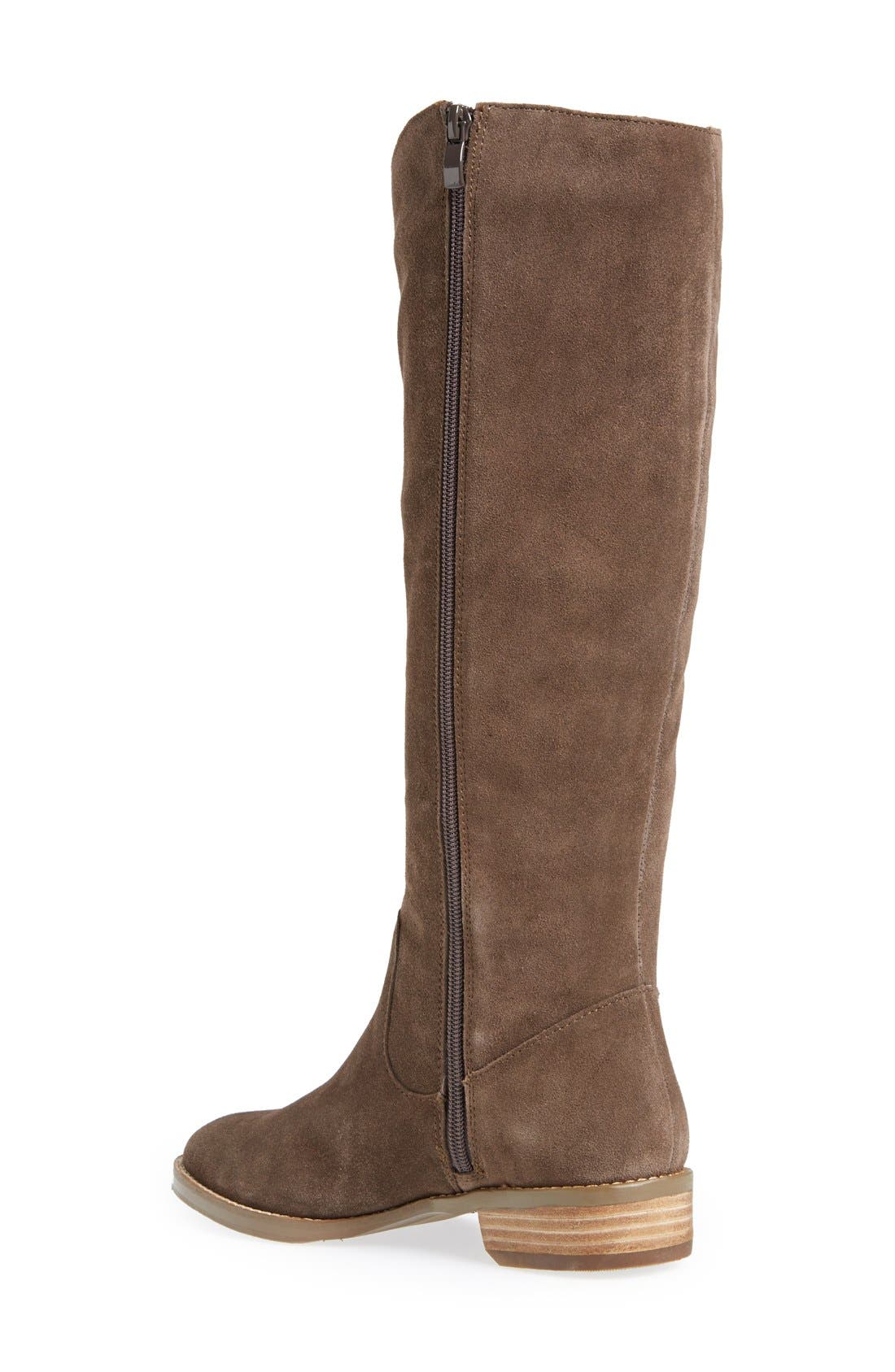 'Teba' Knee High Boot, Alternate, color, ASH SUEDE