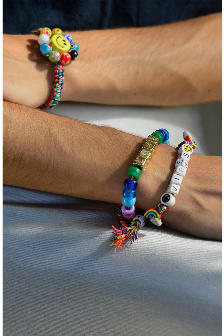Vibes Bracelet, Alternate, color, Rainbow