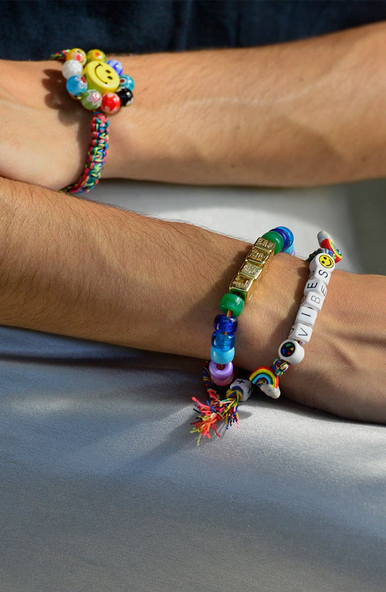 Venessa Arizaga Vibes Bracelet, Alternate, color, Rainbow