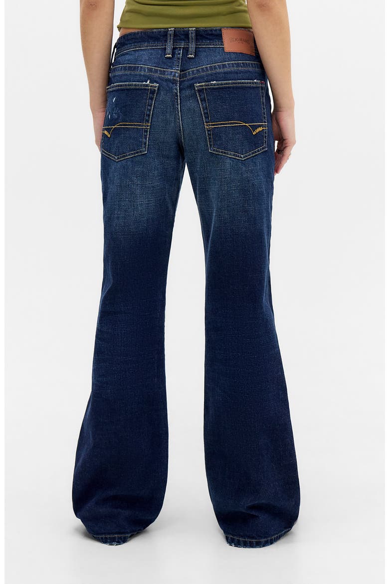 Teo Print Bootcut Jeans, Alternate, color, BLUE