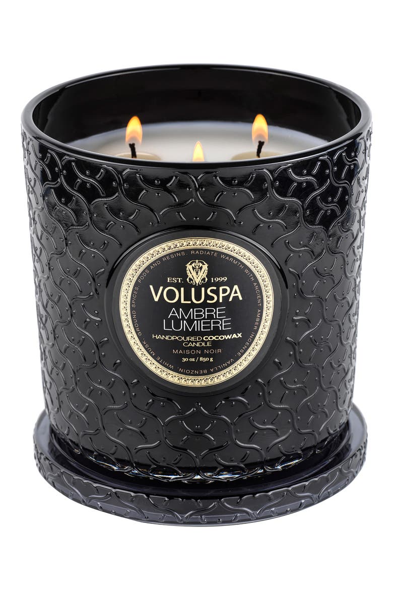 Ambre Lumiere Luxe Candle, Main, color, AMBRE LUMIERE