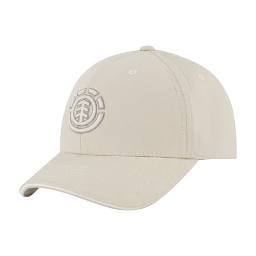 Element Stretch Fit 6-panel Cap With Curved Visor In Gray
