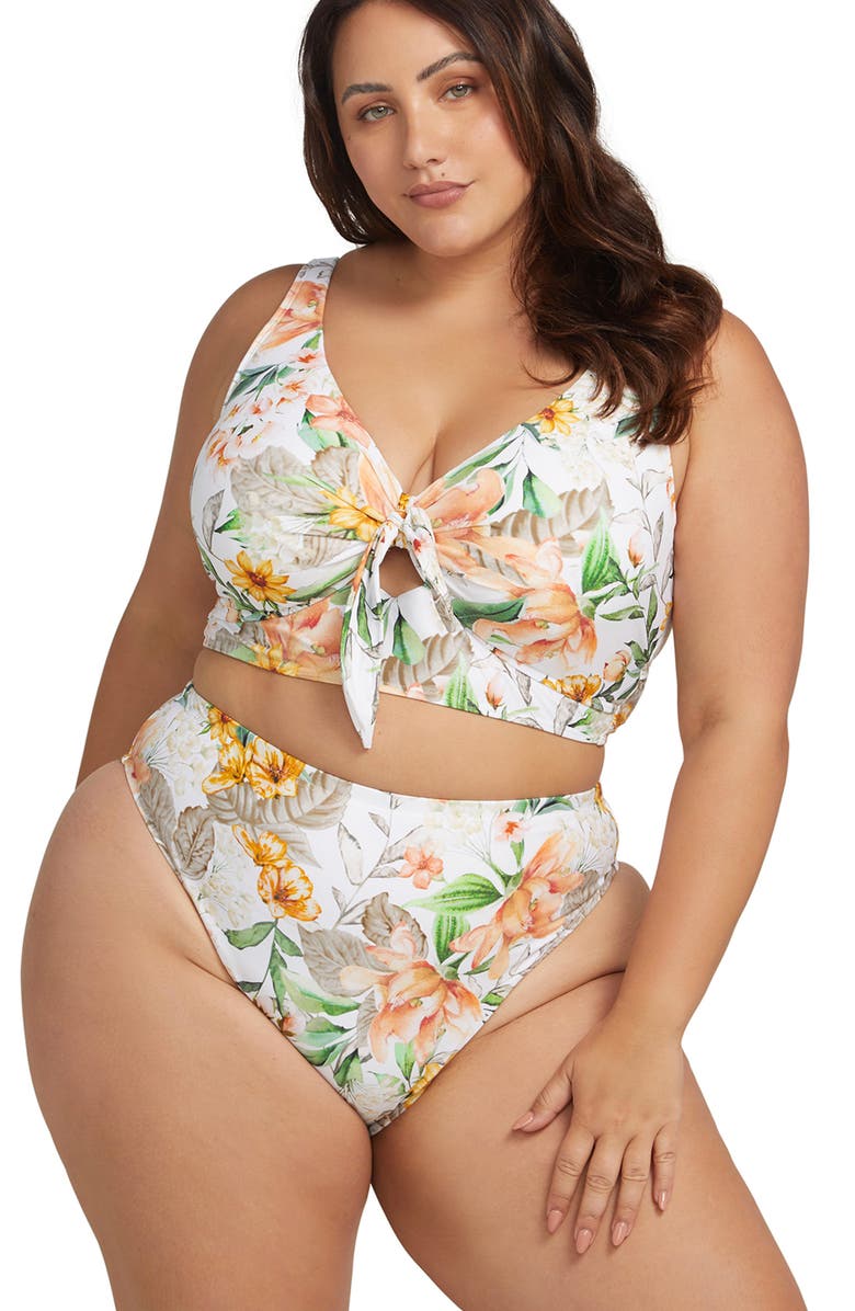 Artesands La Dolce Vita Richter High Waist Bikini Bottoms, Main, color, 