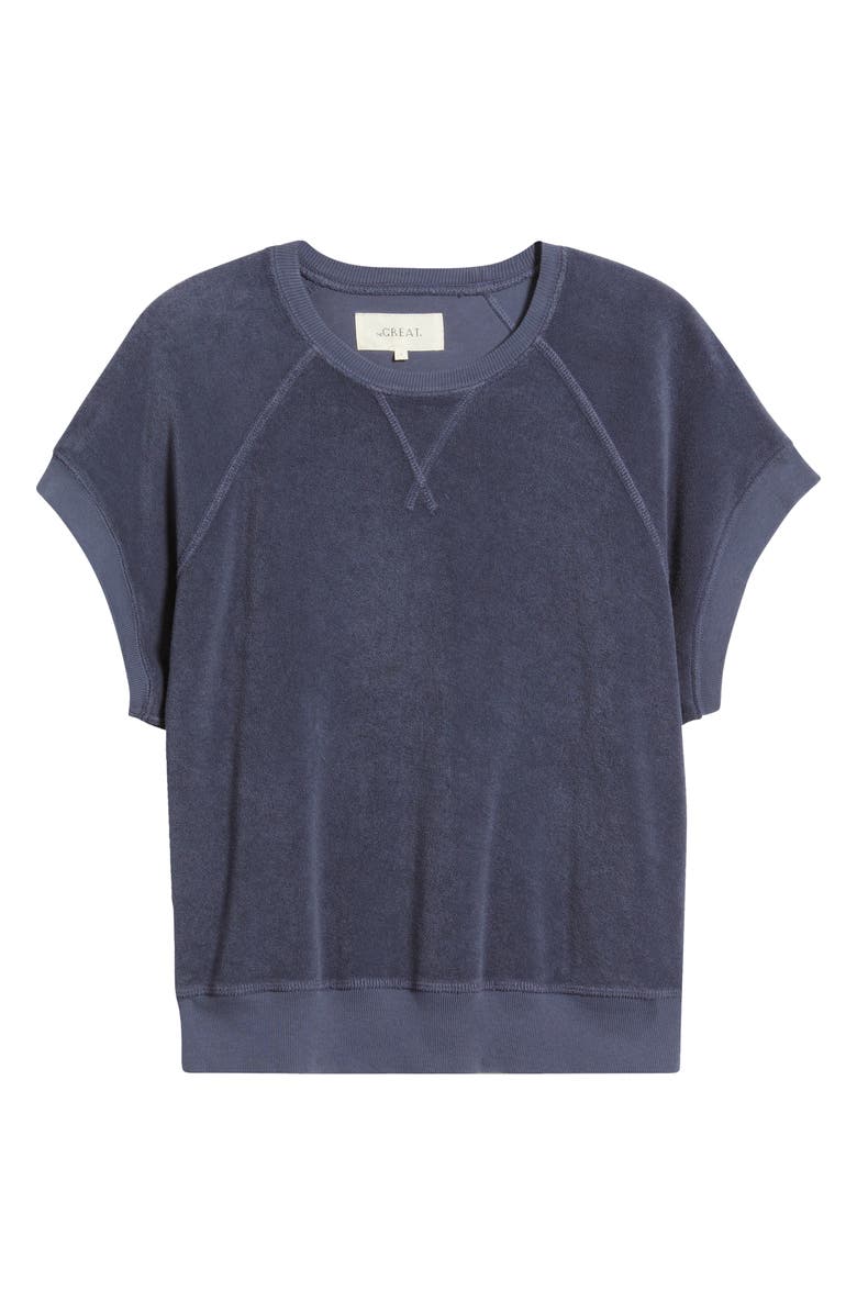 THE GREAT. Micro Terry Sweatshirt, Alternate, color,