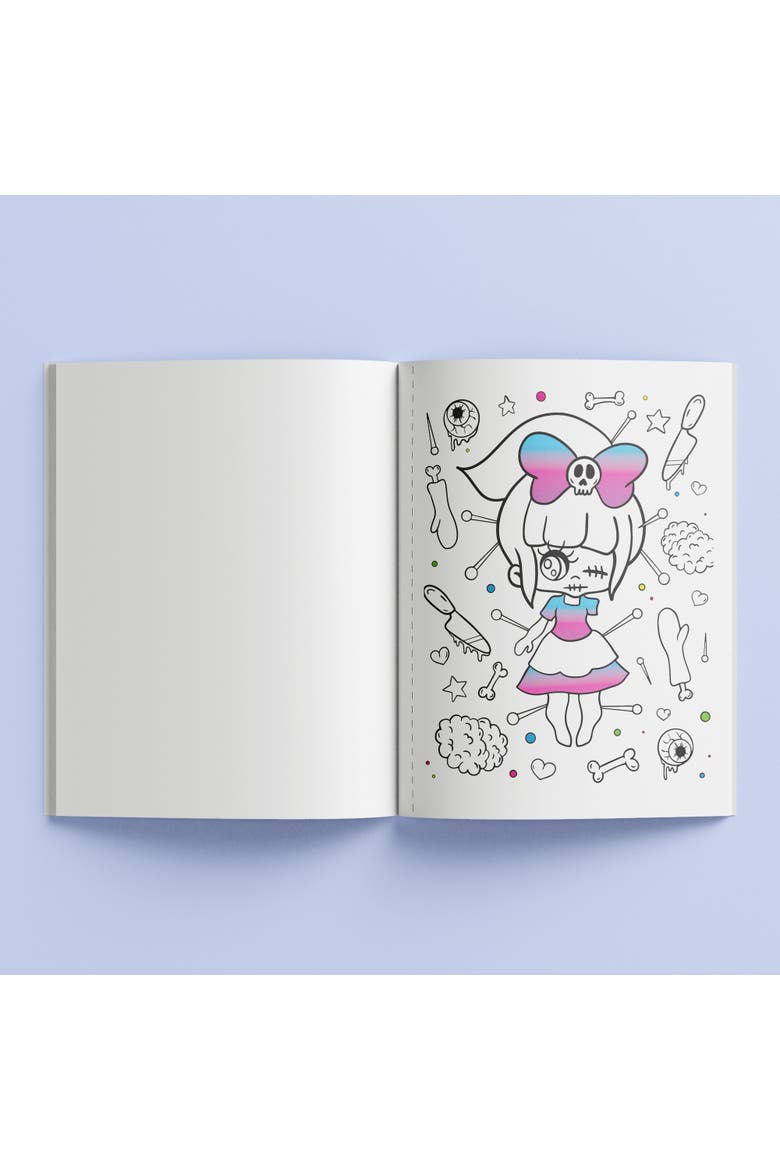 Pop Velvet, Kreepy Kawaii, Creative Coloring, 32 Pages, Alternate, color, Multicolored