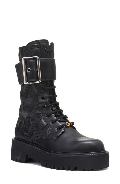 VALENTINO｜BOOTS (5W0S0JH7 HEX 0NO / 5W2S0JH7 HEX 0NO) Valentino Garavani VLogo The Bold Edition Boots in Rubber