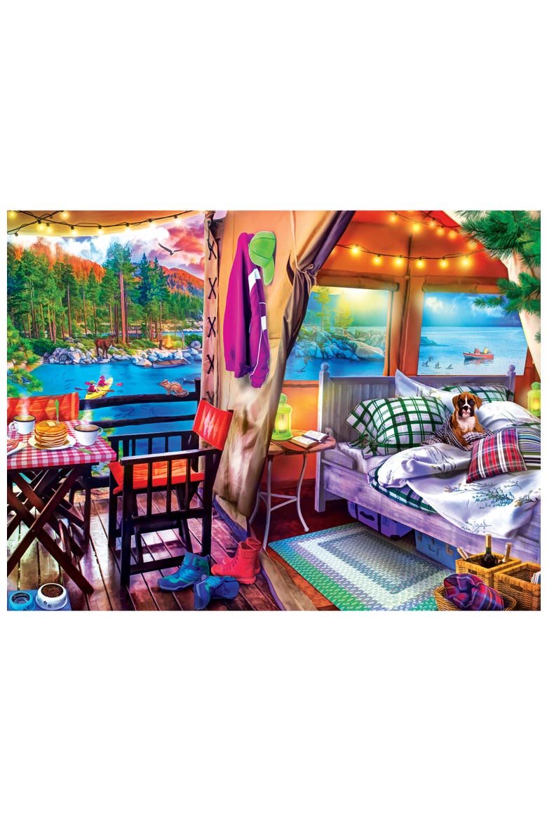 Glamping Style 300 Piece Jigsaw Puzzle, Alternate, color, Multicolor