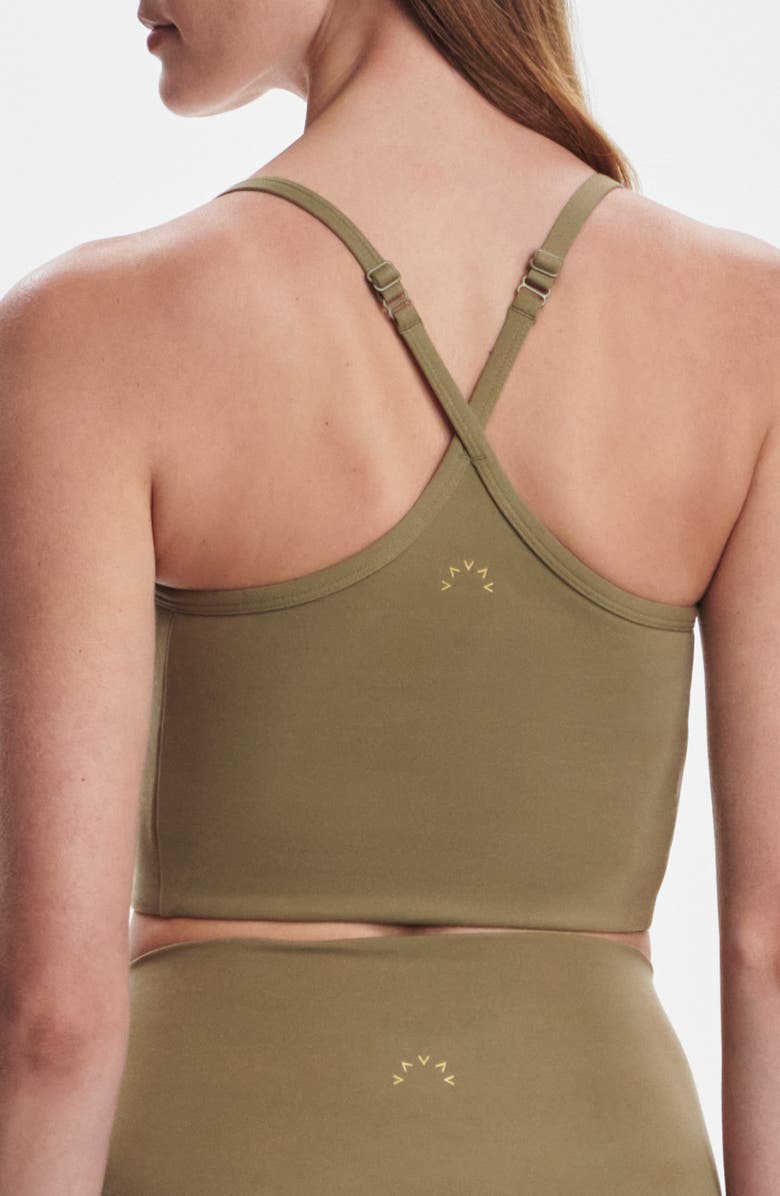 Varley Always Surrey Longline Sports Bra, Alternate, color, Dusky Green