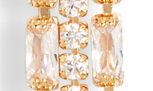 NORDSTROM NORDSTROM CUBIC ZIRCONIA LINEAR DROP EARRINGS 