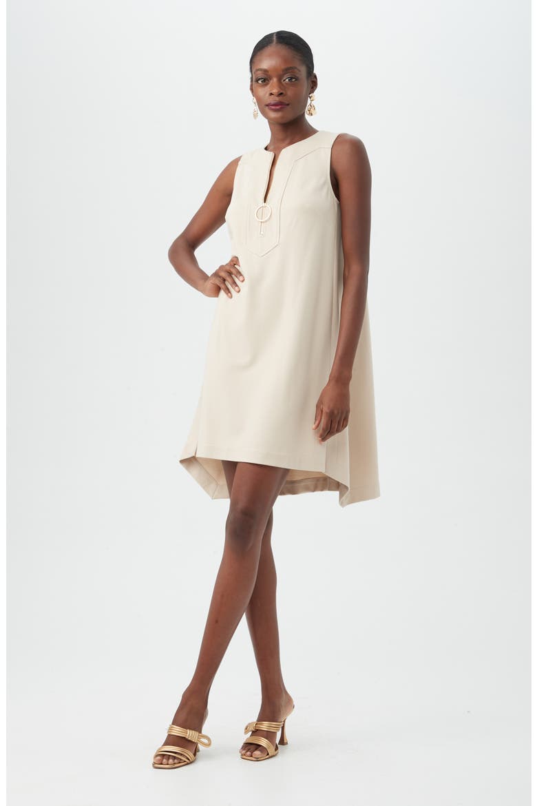 Eloise A-Line Dress, Alternate, color, SAHARA STONE