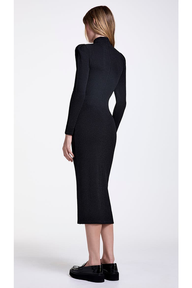 womens knit dress Grey Ribbed Sweater Mini - Women's Dresses 57cm SIZE S v28 Sweater Dress for Women