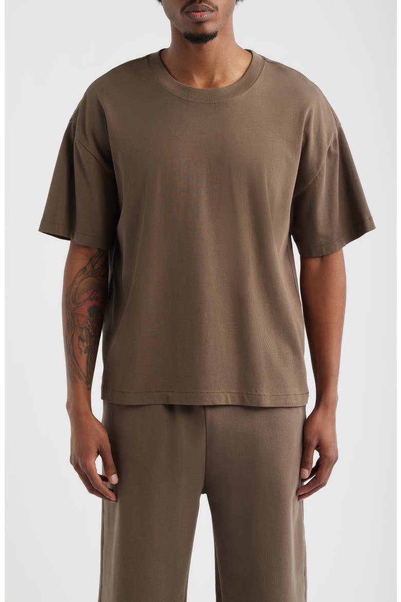 Crop Hill Tee, Main, color, VINTAGE BROWN