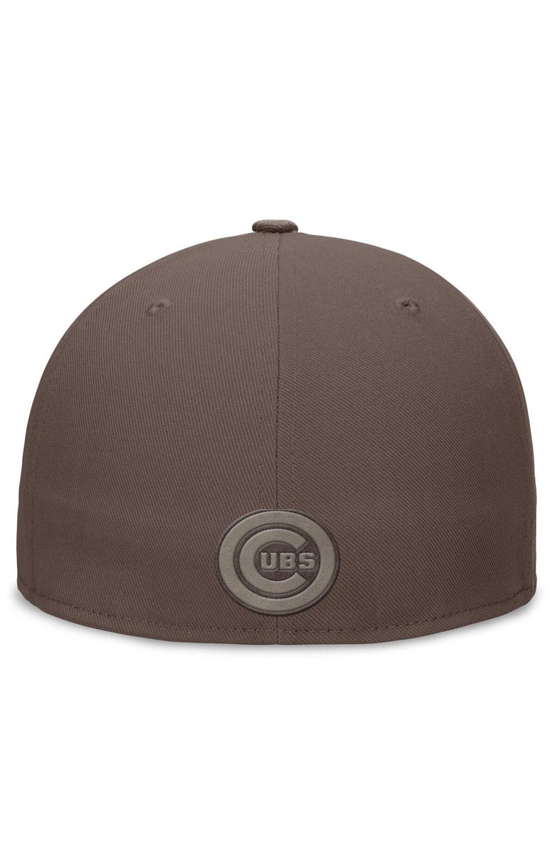 Nike Men's Nike Brown Chicago Cubs Statement Ironstone Performance True Fitted Hat, Alternate, color, 