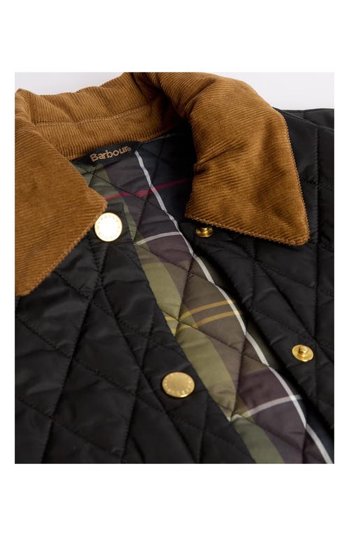 Barbour Liddesdale Cropped Icons Quilted Jacket In Black