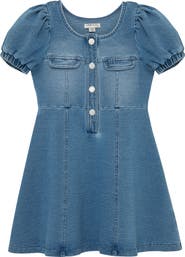 Habitual Kids Kids' Puff Sleeve Fit & Flare Knit Dress