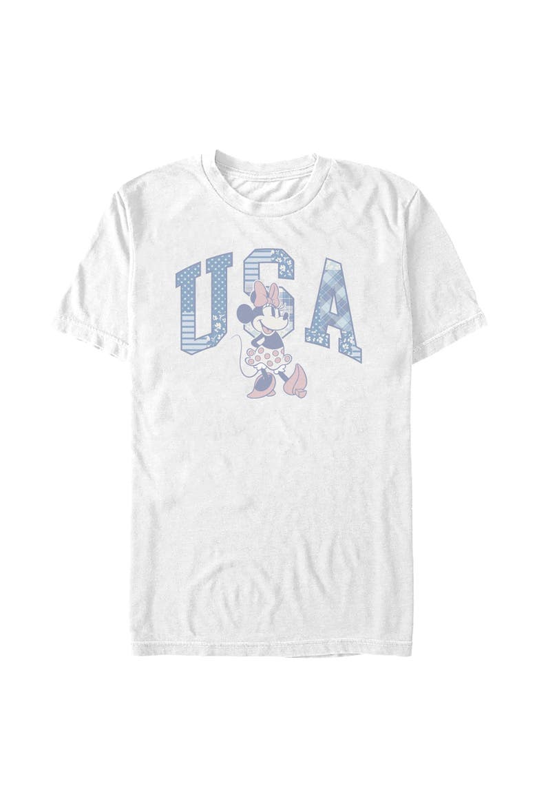 Men's Minnie Mouse American Sweetheart Pose  Graphic T-Shirt, Main, color, White