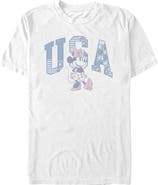 Minnie Mouse Men's American Sweetheart Pose Short Sleeve Graphic T-Shirt
