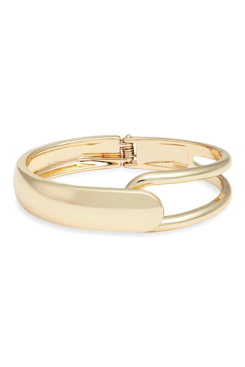 Open Loop Hinge Bangle, Main, color, GOLD