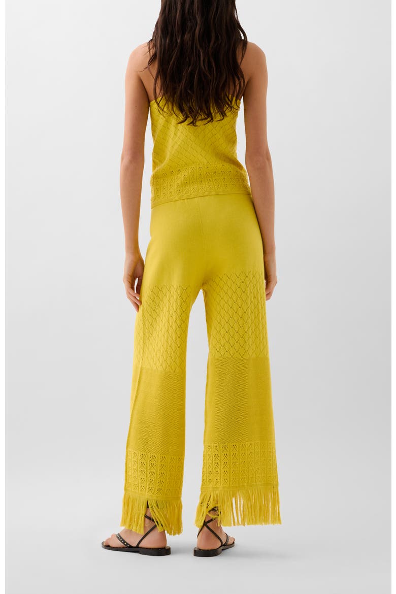 Pointelle Knit Top, Alternate, color, Yellow