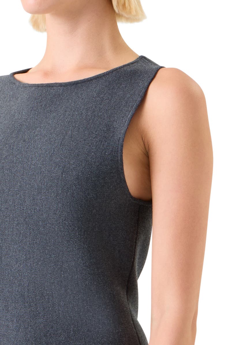 Akris punto Colorblock Milano Knit Dress, Alternate, color, Charcoal-Black