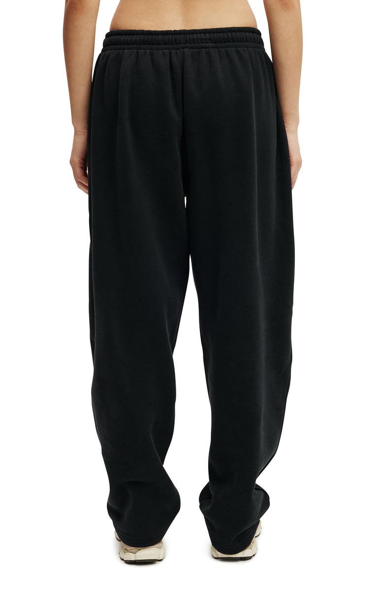 COTTON ON BODY Women's Active Plush Essential Barrel Sweatpant, Alternate, color, Black