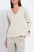 Lysse Ximena Cozy V-Neck Rib Sweater