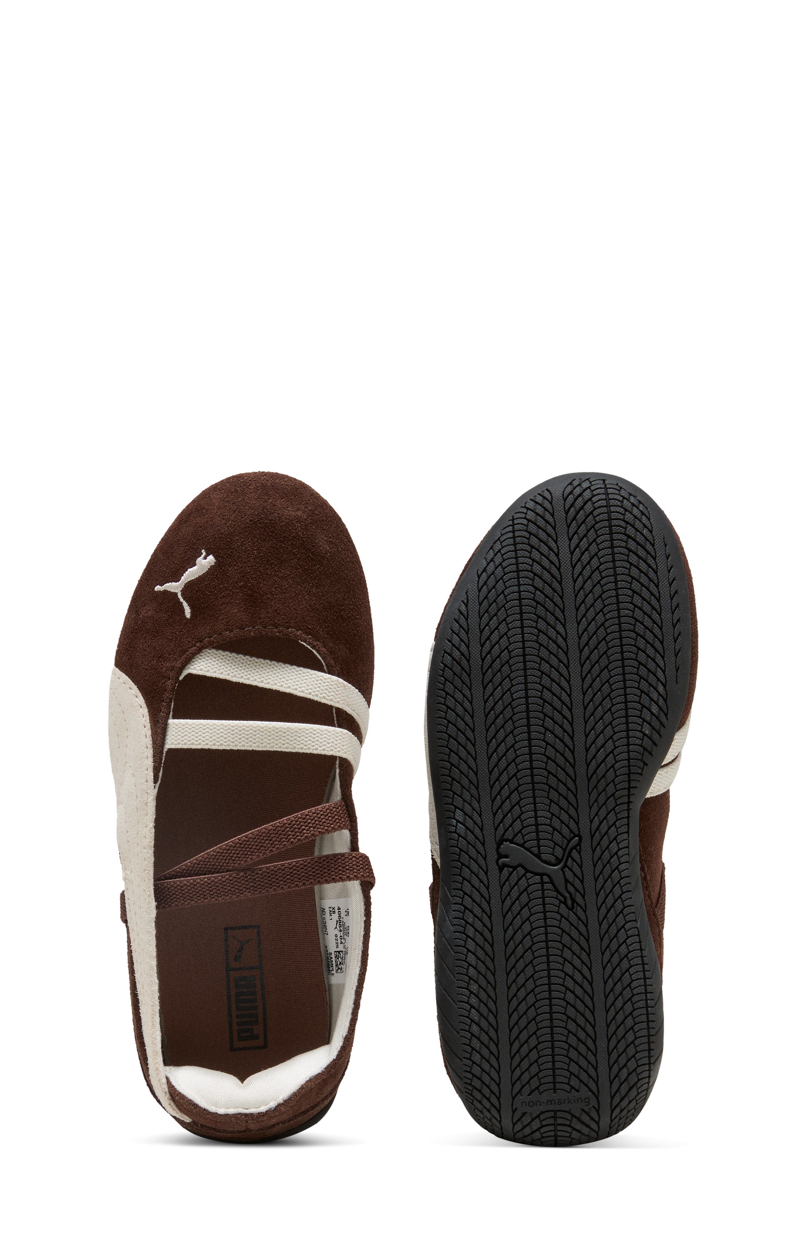 PUMA Kids' Speedcat Ballet Sneaker, Alternate, color, Chestnut Brown/ Warm White