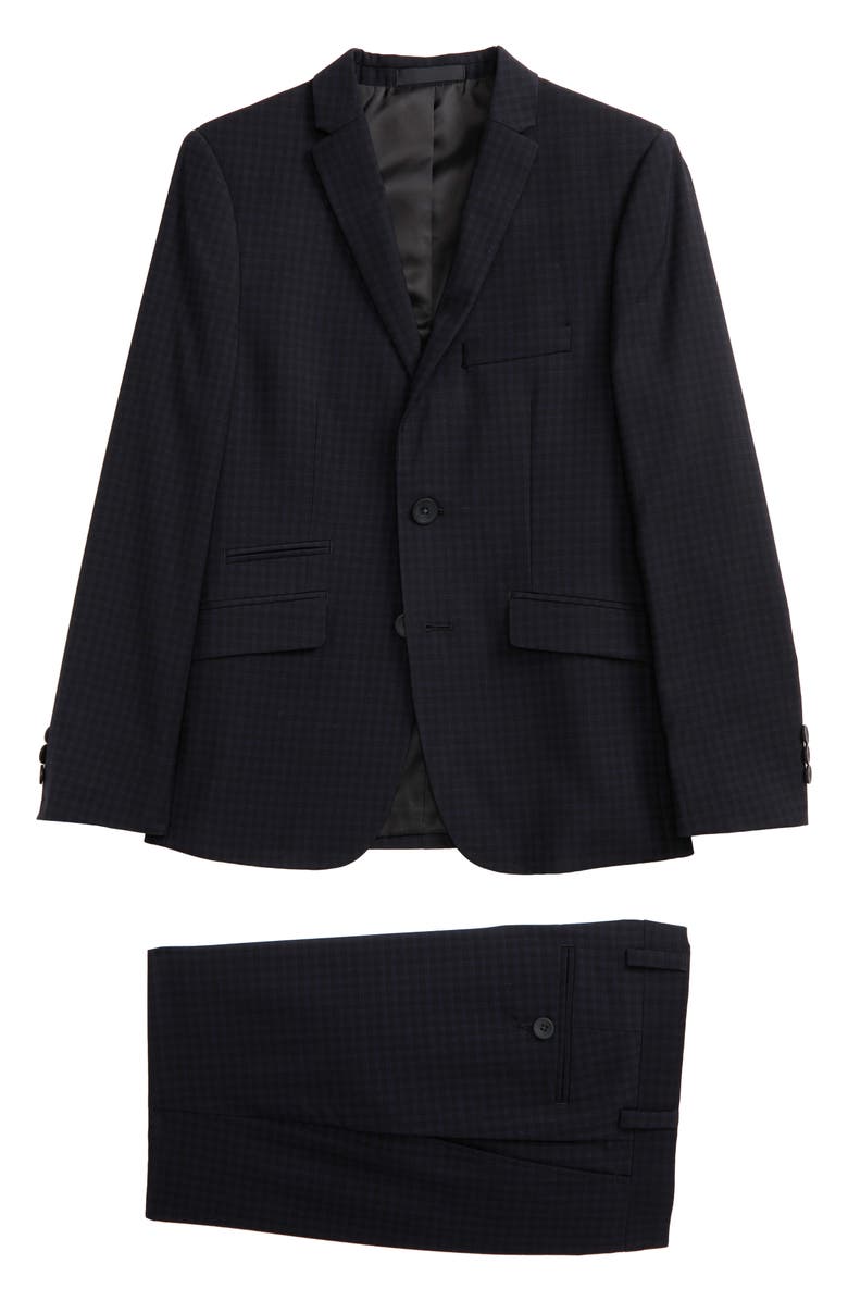 Andrew Marc Kids' Plaid Suit, Main, color, 