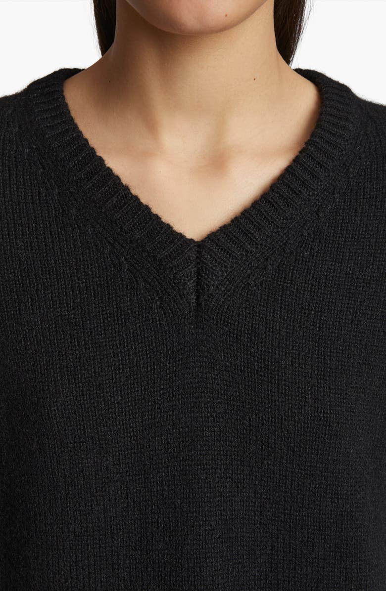 Khaite Inga Cashmere & Mohair V-Neck Sweater, Alternate, color, 