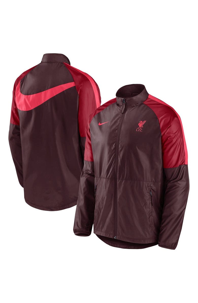 Nike Men's Nike Burgundy Liverpool Academy AWF Full-Zip Jacket, Main, color, 